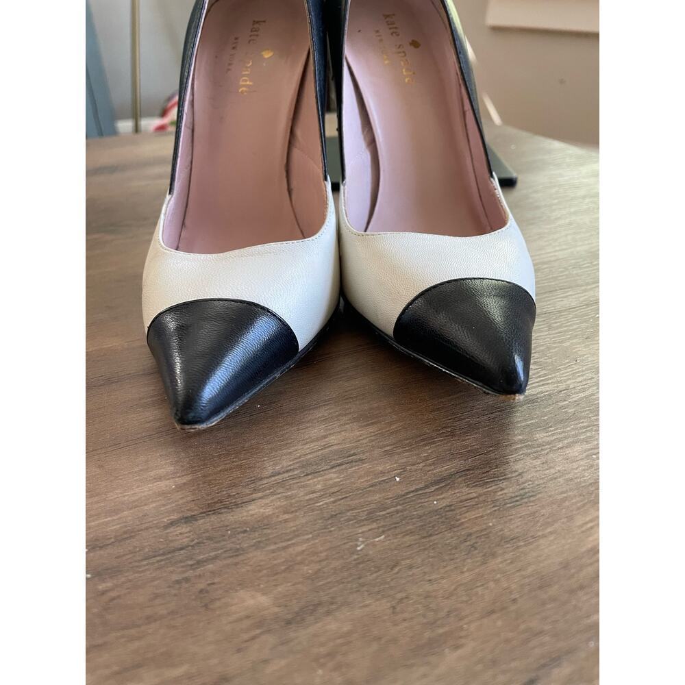 Kate Spade Tuxedo Pointed-Toed Stilleto - Picture 2 of 7
